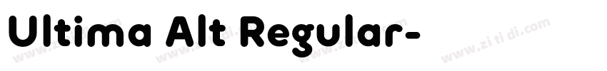Ultima Alt Regular字体转换